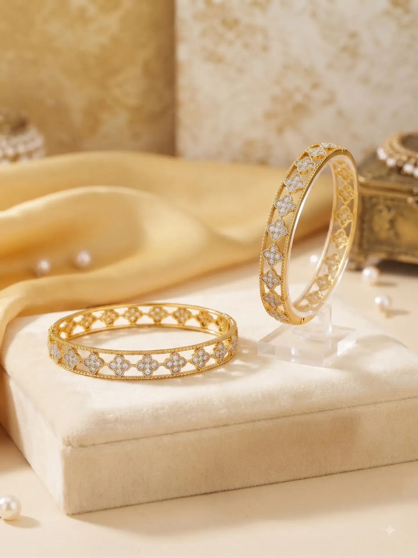 Gilded Quatrefoil Kada