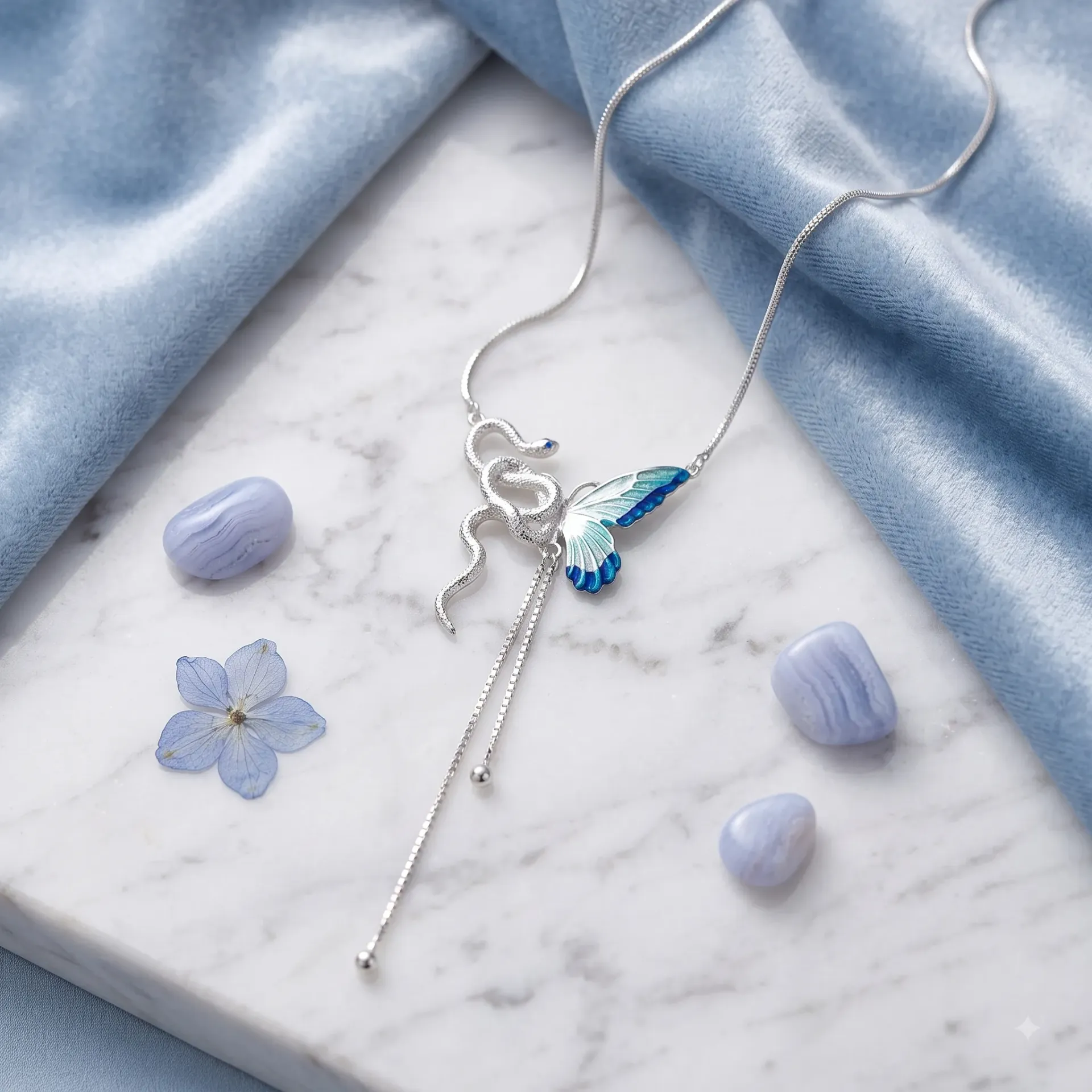 Butterfly Tassel Necklace for Everyday Wear