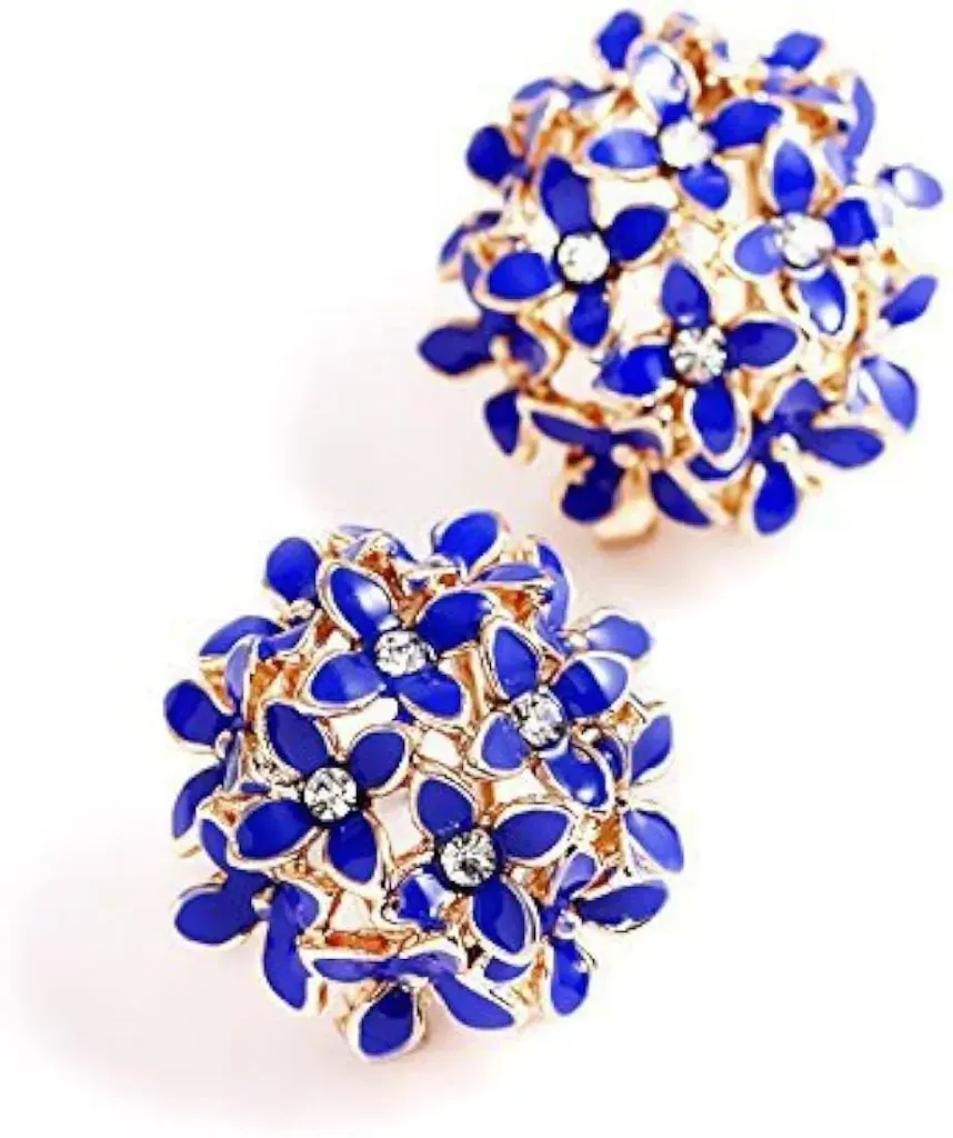 Royal Sapphire Dome Bloom Studs