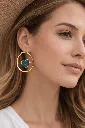 Golden Heart Halo Hoops