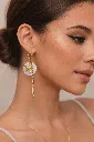 Golden Starfall Drop Earrings