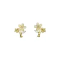 Daisy Bloom Stainless Steel Stud Earrings