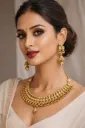 Antique Gold-Plated Traditional Choker Set